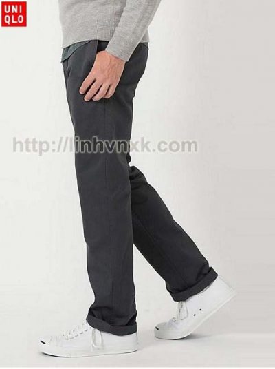 quần kaki nam xuất khẩu Uniqlo regular fit xịn chính hãng