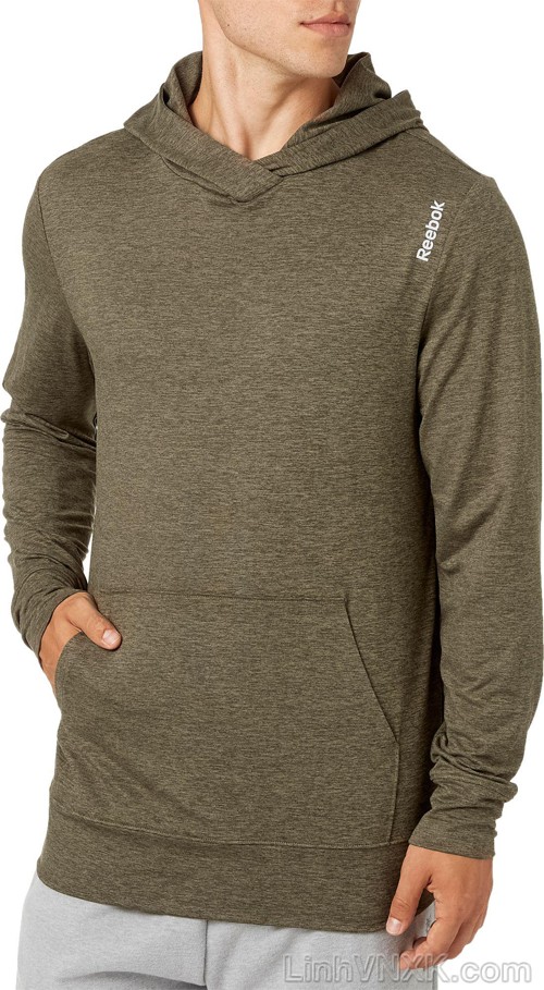 Áo hoodie thể thao Reebok màu rêu