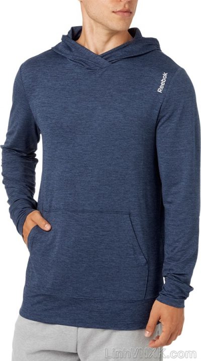 Áo hoodie thể thao Reebok màu xanh navy