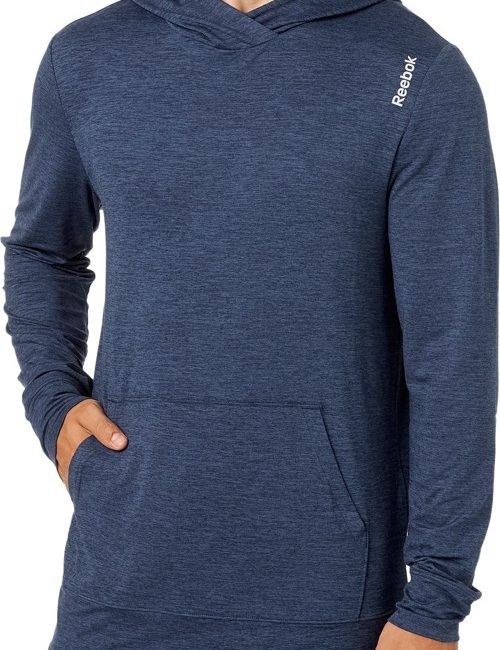 Áo hoodie thể thao Reebok màu xanh navy