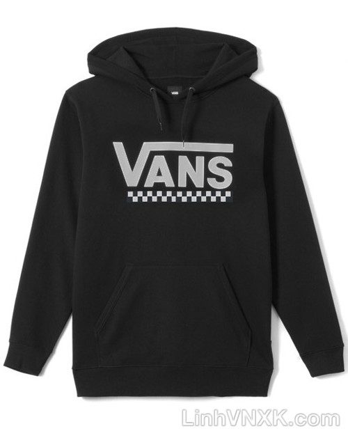 Áo hoodie nỉ nam xuất khẩu Vans màu đen