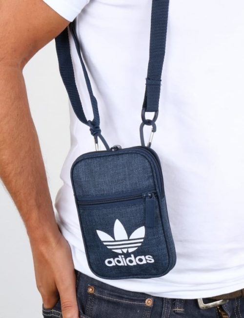 Túi xách vải mini bag adidas màu xanh jean