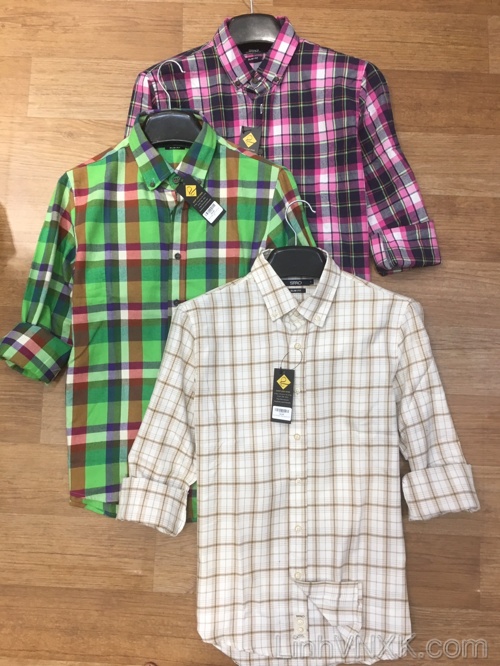 Áo sơ mi kẻ caro Spao Hàn quốc