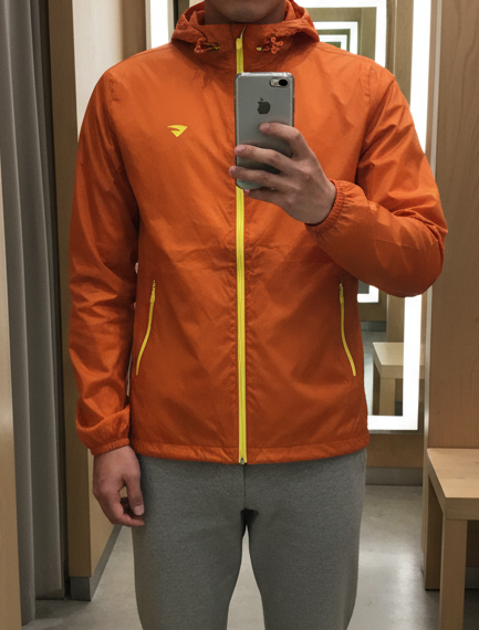 áo khoác gió mỏng 1 lớp màu cam big size
