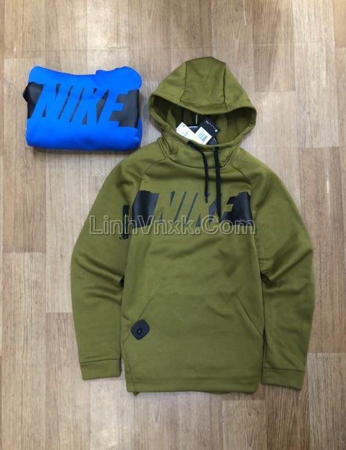 Áo hoodie nam thể thao Nike xanh rêu