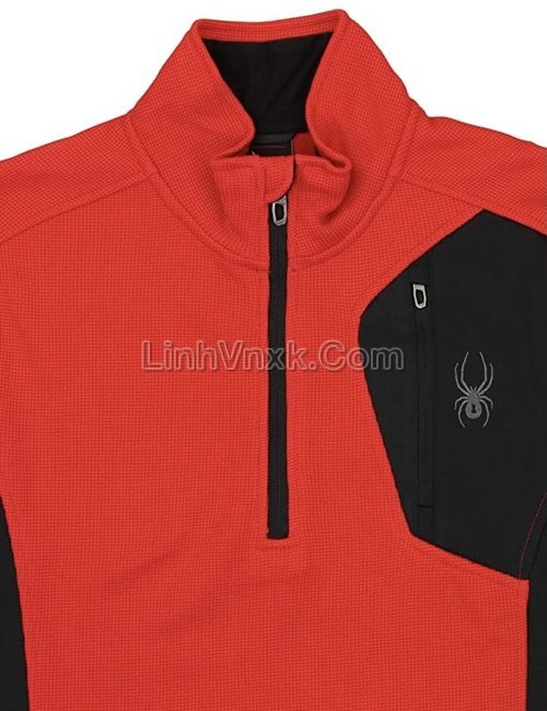 áo nỉ Spyder nửa khóa không mũ