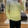 Áo polo golf dài tay Crocodile ghi phối vàng