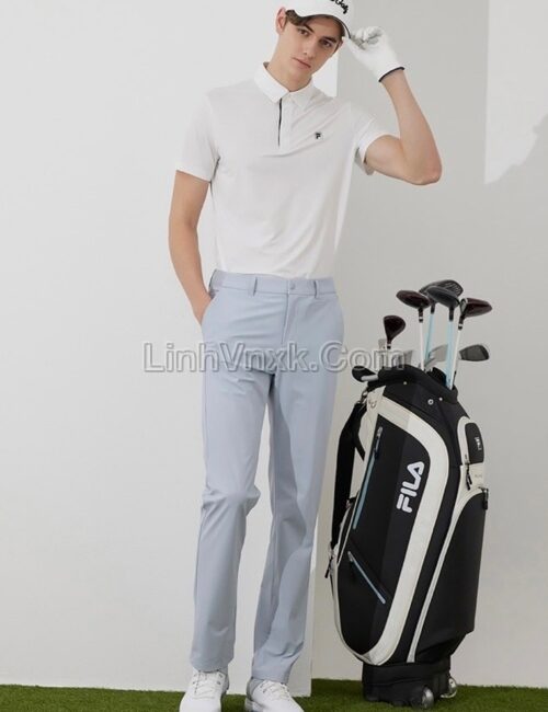 Quần golf nam Fila màu xanh ghi