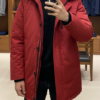 áo parka đi tuyết màu đỏ