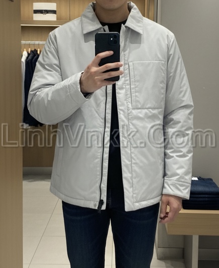Áo lông vũ công sở cổ bẻ Hàn quốc size 105