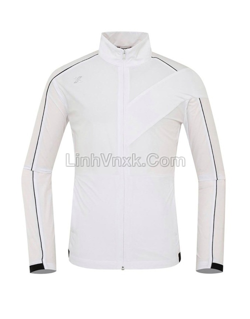 Áo khoác gió golf JDX chống tia UV màu trắng