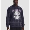 Áo hoodie nỉ bông U.A tím in hình