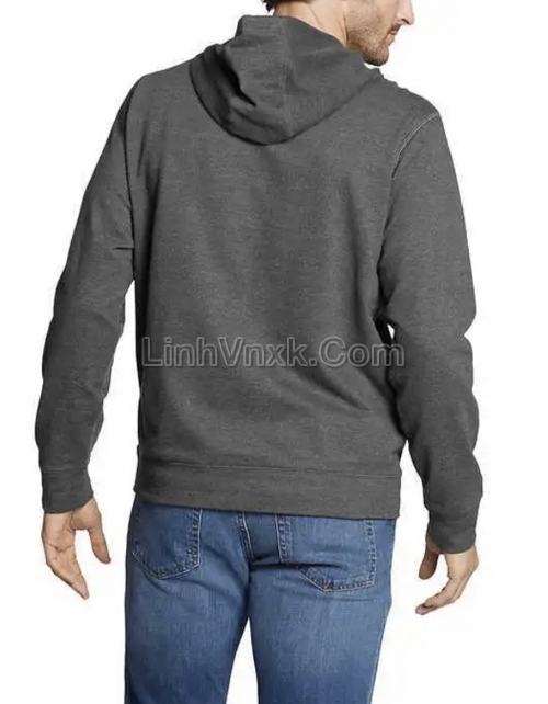 Áo hoodie nỉ bông màu xanh rêu xuất khẩu