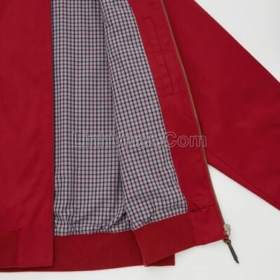 Áo khoác Harrington kaki Uni màu đỏ