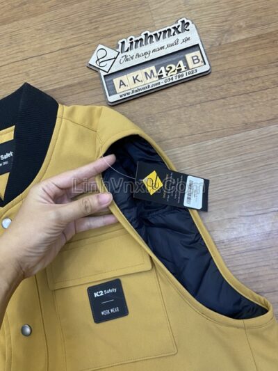 Áo khoác gile K2 màu vàng