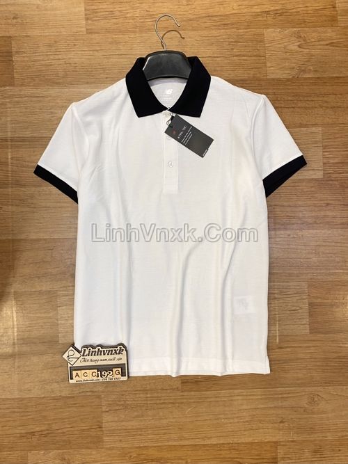 Polo NB trắng cổ đen