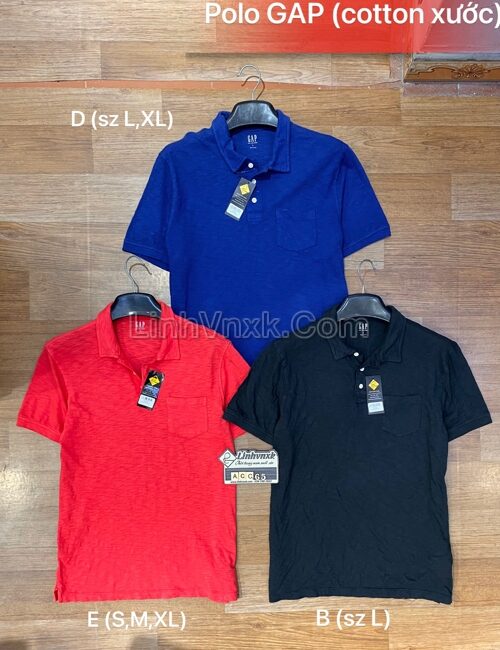 Áo polo cotton GAP xuất xịn