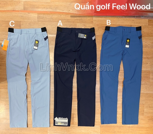 Quần golf xuất Hàn phối cạp chun