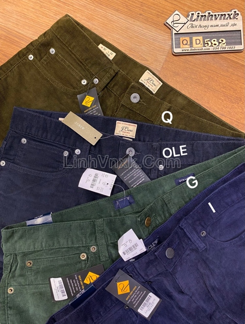 Quần nhung nam Jcrew xuất xịn