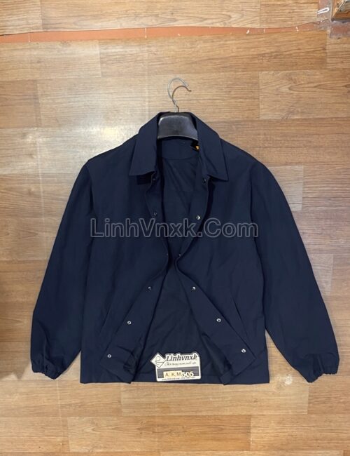 Áo khoác nam cổ bẻ chống nước Uni xanh navy