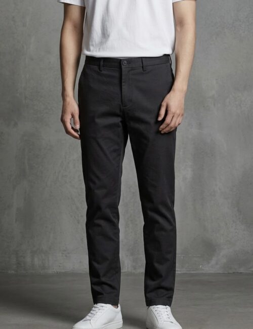 Quần kaki nam slimfit co giãn màu đen QD34D