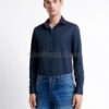 Áo sơ mi xanh navy chống nhăn xuất khẩu