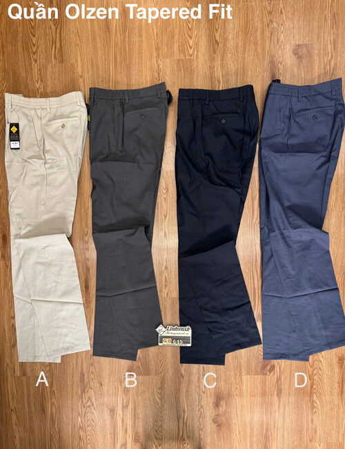 Quần nano đũi xuất Hàn dáng Tapered fit