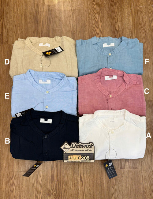 Sơ mi cộc tay linen Uni