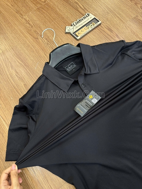 Áo polo golf thể thao EXR màu đen
