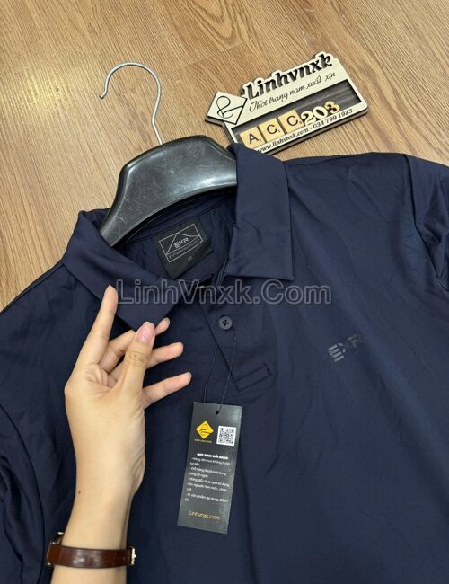 Áo polo golf thể thao EXR xanh navy