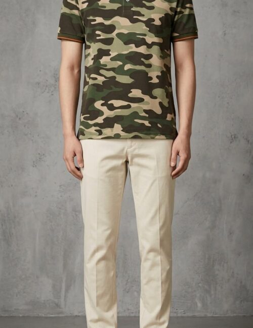 Alternative view of Áo polo rằn ri ACC14EA Sz S