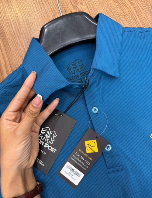 Polo thể thao thông hơi xanh blue kolon