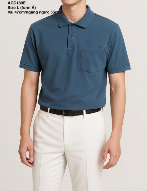 Áo polo cộc tay Netmen xanh cửu long sz L