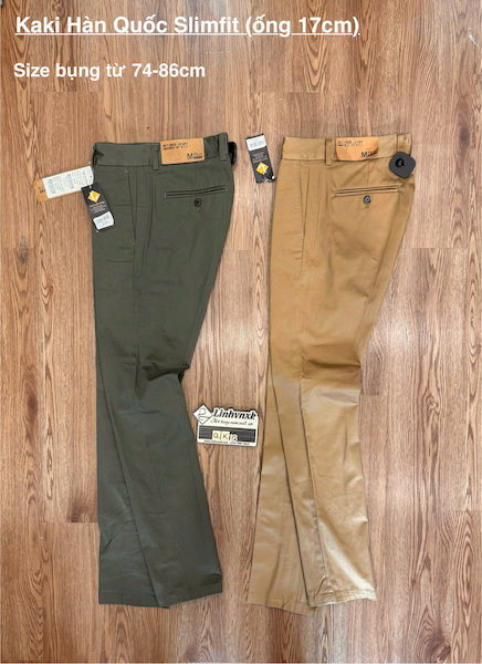 quần kaki nam skinny xuất Hàn