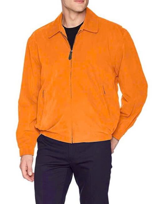 Áo khoác bomber chống nước màu cam