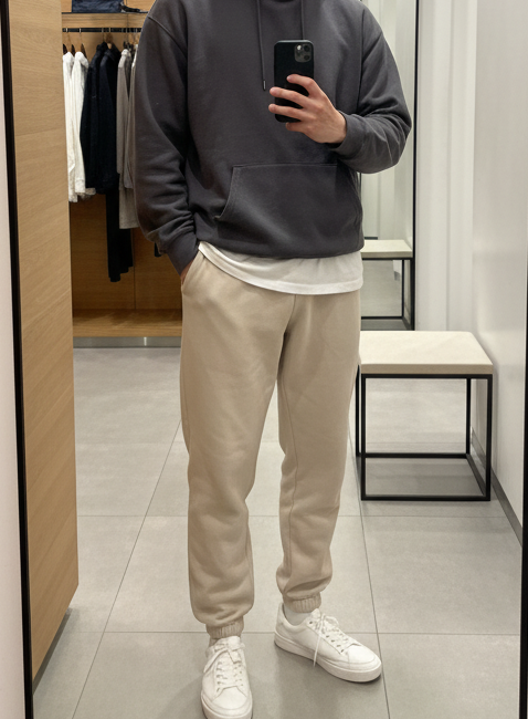 Quần jogger nỉ A&F