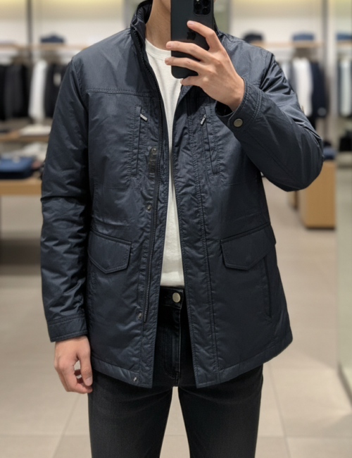 Áo khoác 2in1 kèm gile lông vũ AKM292O sz 100