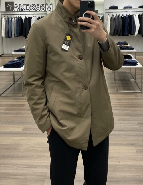 Áo khoác măng tô lông vũ màu nâu 2in1 AKM293M sz 100