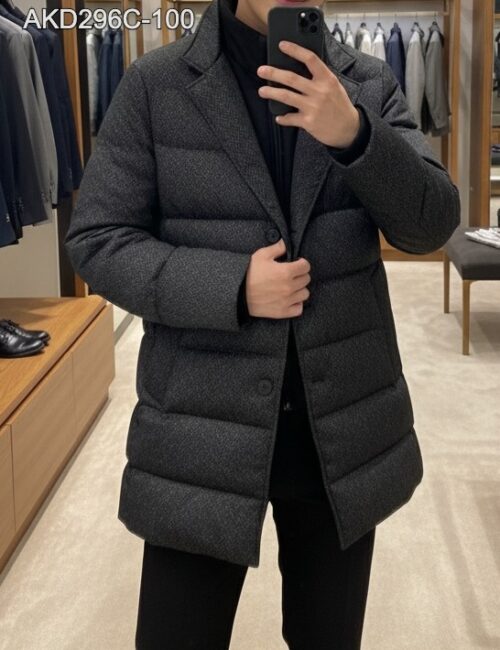 Áo parka nam lông vũ AKD296C size 100