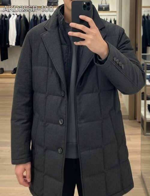Áo parka nam lông vũ AKD296D size 100