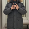 Áo parka lông vũ có mũ AKD300O sz 100