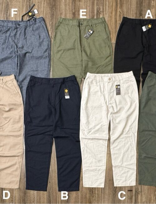 quần linen đũi nam uni xuất nhật