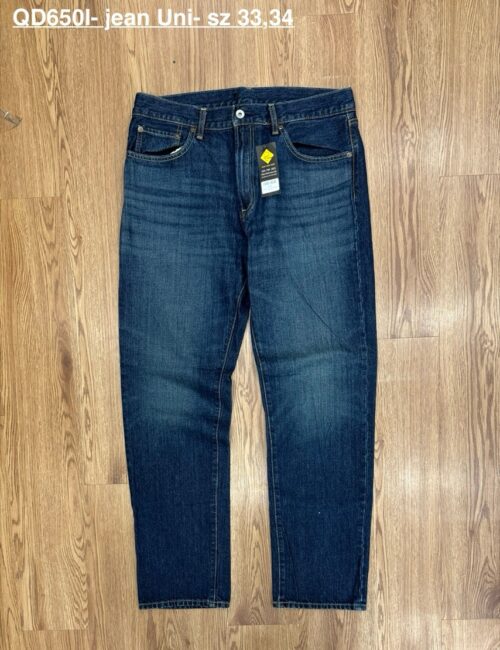 Quần jean Uni tapered QD650I