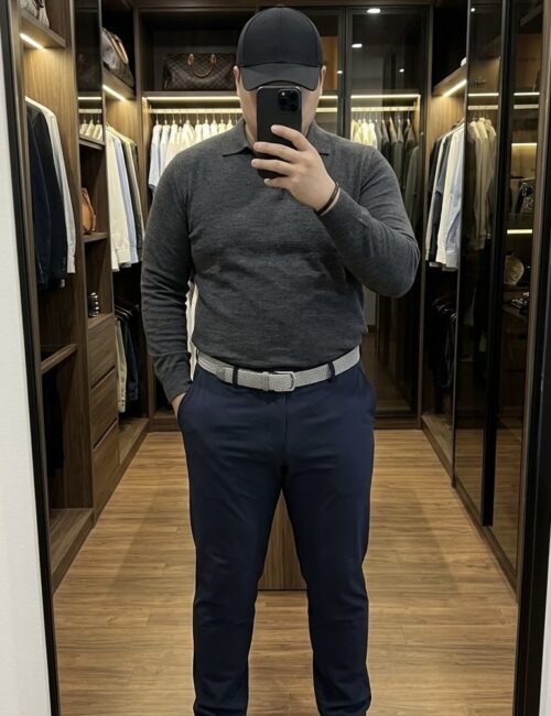 Quần co giãn big size xanh navy