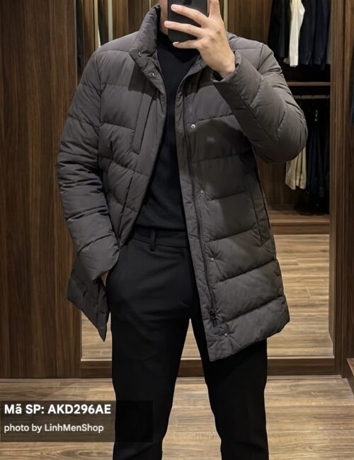 Áo măng tô nam lông vũ AKD296AE size 100