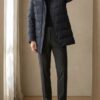 Áo măng tô nam lông vũ AKD296I size 100