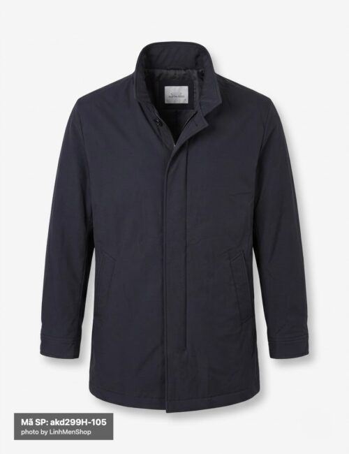 Alternative view of Áo măng tô chần bông xanh navy AKD299H sz 105
