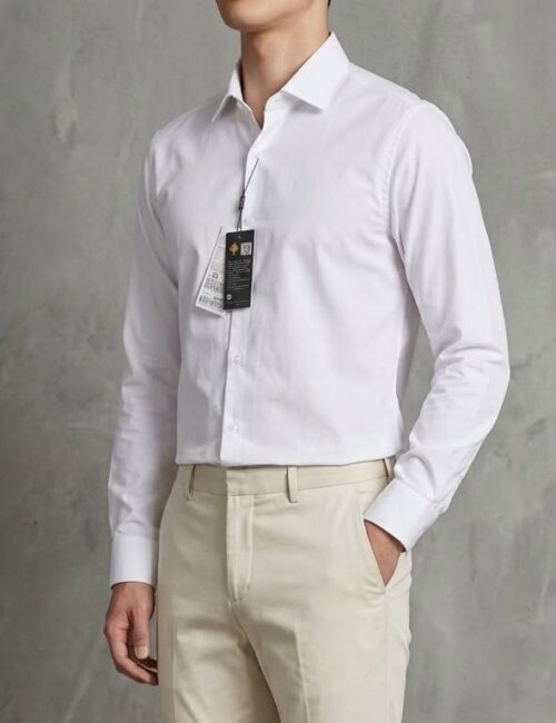 Áo sơ mi trắng nam hàn quốc slimfit