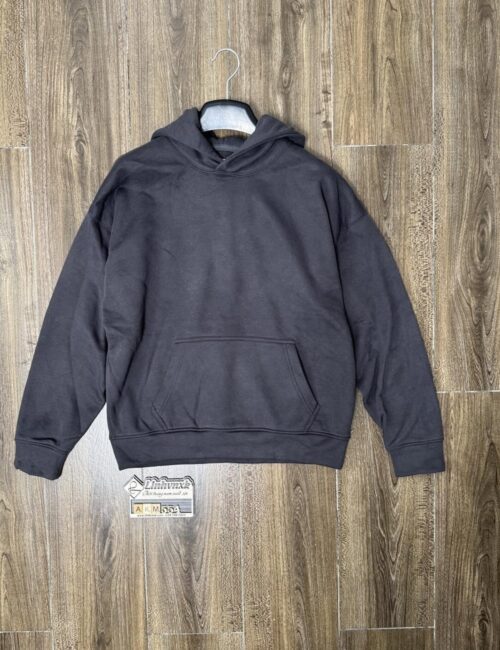 Áo hoodie nỉ bông màu xám